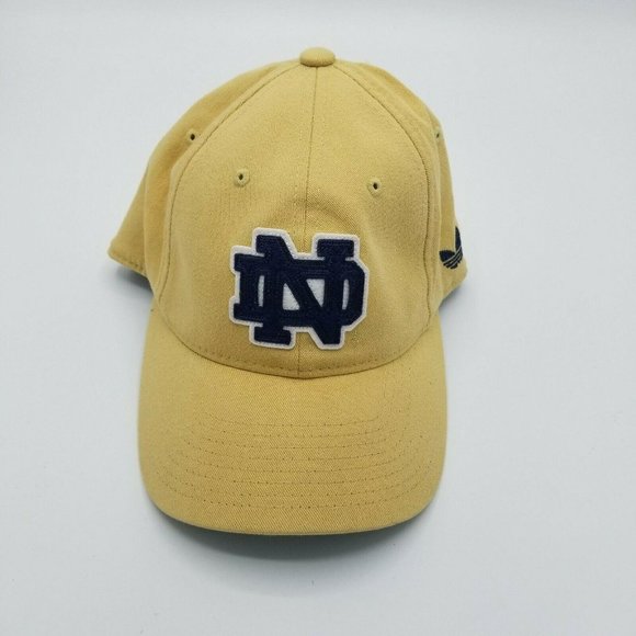 Notre Dame Adidas Yellow Hat L/XL NCAA Football - Picture 5 of 8